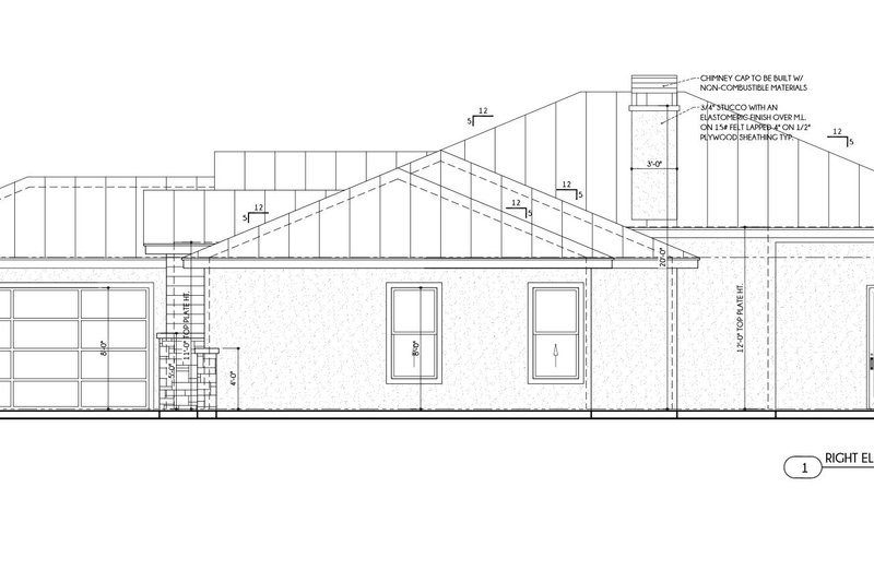 House Design - Exterior - Other Elevation 1 for Contemporary House Plan #1110-26 - 3 bed, 2.5 bath