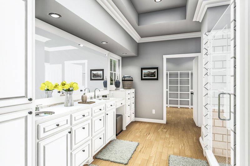 House Plan Design - Interior - Master Bathroom 1 for Farmhouse House Plan #406-9666 - 4 bed, 2 bath