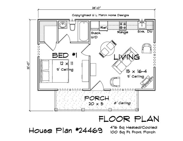 Cottage Floor Plan - Main Floor Plan #513-2262