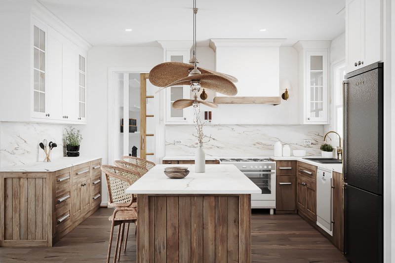 Home Plan - Interior - Kitchen for Farmhouse House Plan #23-2687 - 4 bed, 3.5 bath