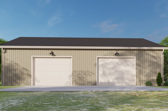 Exterior - Rear Elevation for Barndominium House Plan #1092-47 - 3 bed, 2.5 bath