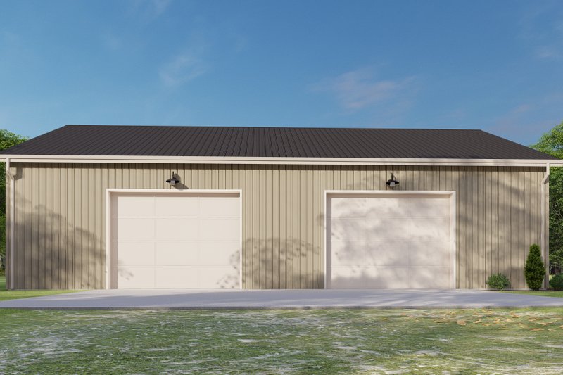Home Plan - Exterior - Rear Elevation for Barndominium House Plan #1092-47 - 3 bed, 2.5 bath