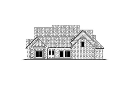 Exterior - Rear Elevation for Modern House Plan #1081-11 - 4 bed, 4.5 bath