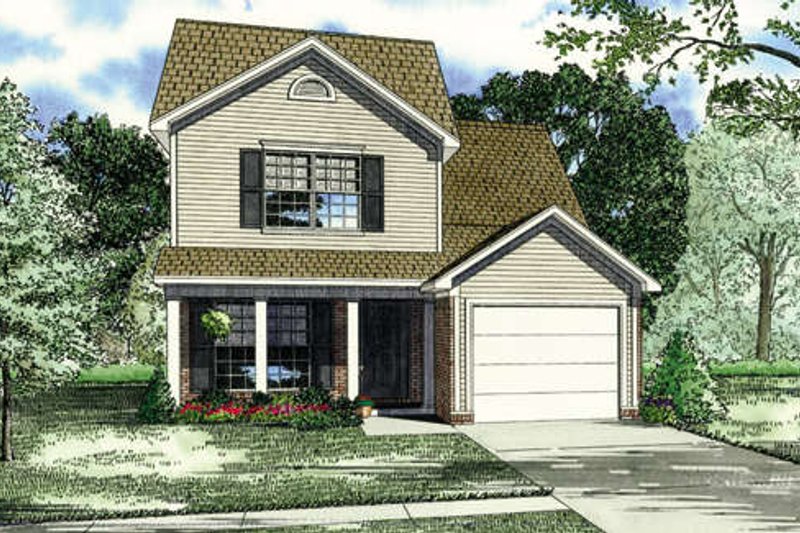 Country Style House Plan - 3 Beds 2.5 Baths 1251 Sq/Ft Plan #17-236