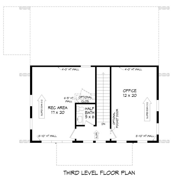 House Blueprint - Contemporary Floor Plan - Upper Floor Plan #932-503