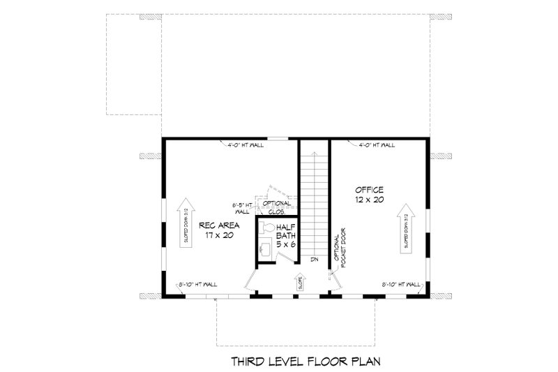 House Blueprint - Floor Plan - Upper Floor 1 for Contemporary House Plan #932-503 - 3 bed, 3.5 bath