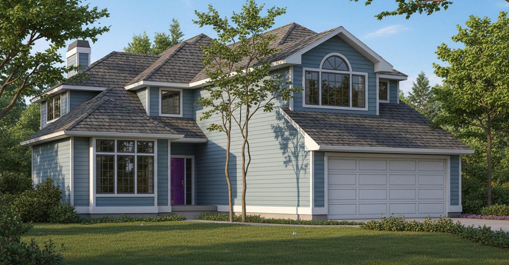 Exterior - Front Elevation 2 for Traditional House Plan #90-202 - 3 bed, 2.5 bath