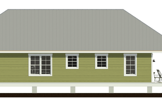 Exterior - Other Elevation for Beach House Plan #460-5 - 3 bed, 2.5 bath