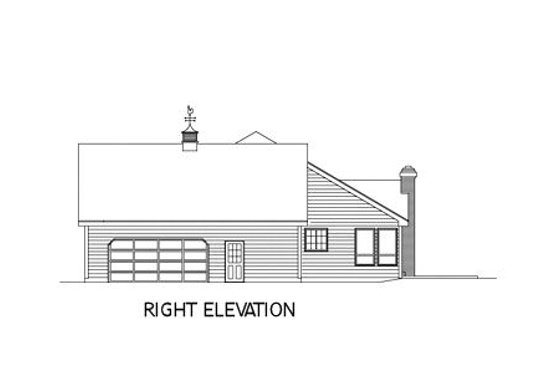 Exterior - Other Elevation 1 for Traditional House Plan #57-102 - 4 bed, 2.5 bath