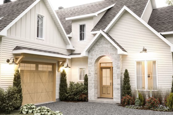 Exterior - Front Elevation 3 for Country House Plan #23-2822 - 3 bed, 2.5 bath