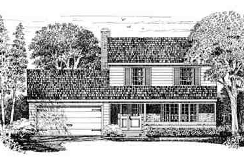Architectural House Design - Traditional Exterior - Front Elevation Plan #72-200