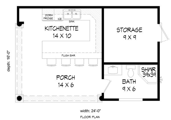 House Plan Design - Traditional Floor Plan - Main Floor Plan #932-315