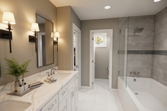 Interior - Master Bathroom for Craftsman House Plan #51-1521 - 4 bed, 2.5 bath