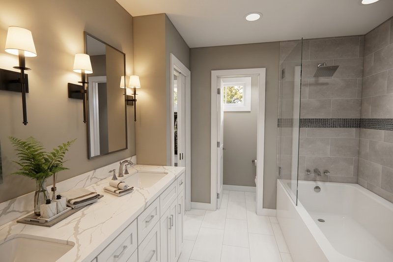 House Plan Design - Interior - Master Bathroom for Craftsman House Plan #51-1521 - 4 bed, 2.5 bath