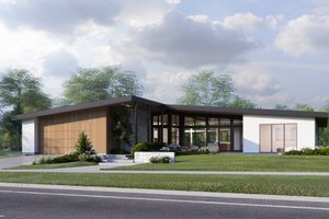 Modern Exterior - Front Elevation Plan #1114-79