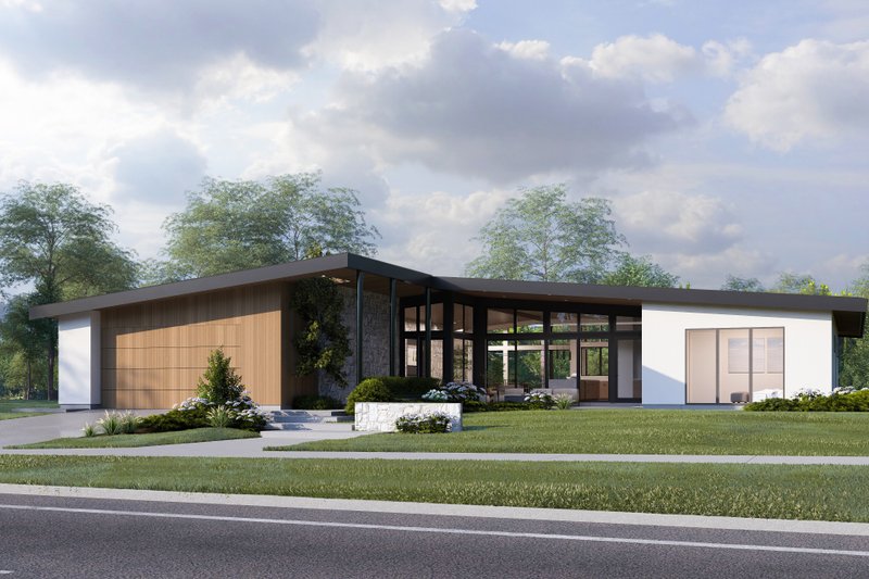 Modern Style House Plan - 3 Beds 3 Baths 3118 Sq/Ft Plan #1114-79