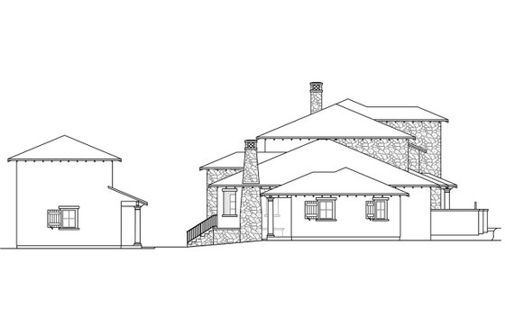 Exterior - Other Elevation for Craftsman House Plan #124-607 - 5 bed, 7 bath