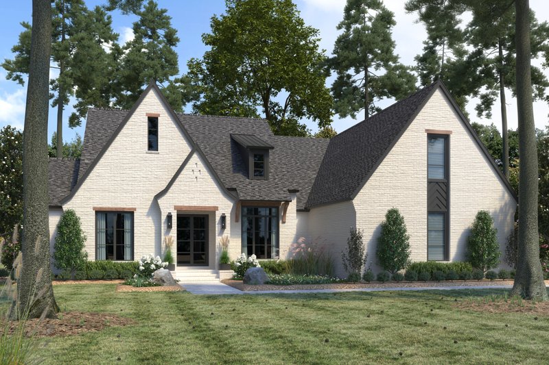 Architectural House Design - Modern Exterior - Front Elevation Plan #1074-58