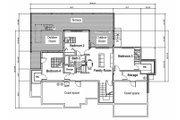 Contemporary Style House Plan - 4 Beds 3 Baths 3103 Sq/Ft Plan #451-15 