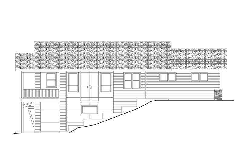 House Design - Exterior - Other Elevation 1 for Modern House Plan #124-1412 - 3 bed, 2.5 bath
