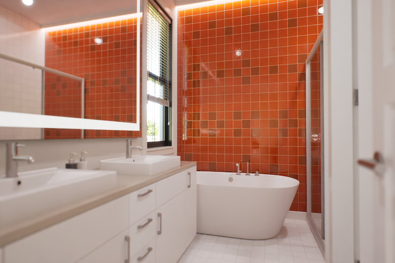 House Blueprint - Interior - Master Bathroom for Barndominium House Plan #48-1204 - 4 bed, 3.5 bath