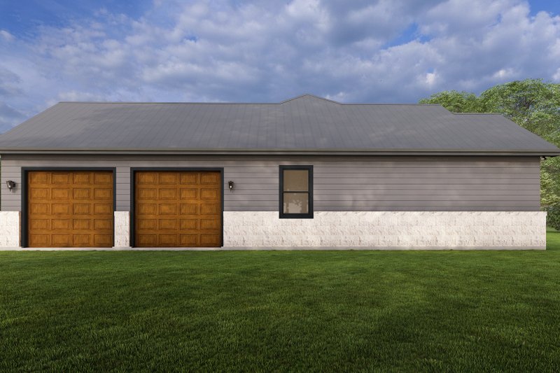 Architectural House Design - Exterior - Other Elevation 1 for Ranch House Plan #1127-1 - 3 bed, 2 bath