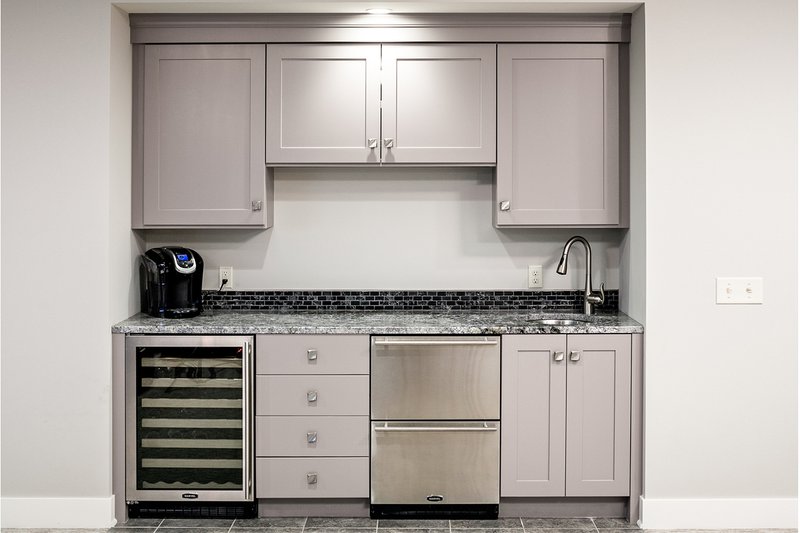House Plan Design - Lower Level Wet Bar