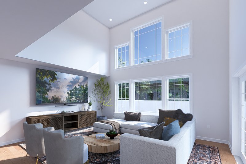 Dream House Plan - Interior - Family Room for Farmhouse House Plan #1060-241 - 4 bed, 3.5 bath