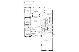 Floor Plan - Main Floor for Ranch House Plan #938-114 - 3 bed, 3 bath
