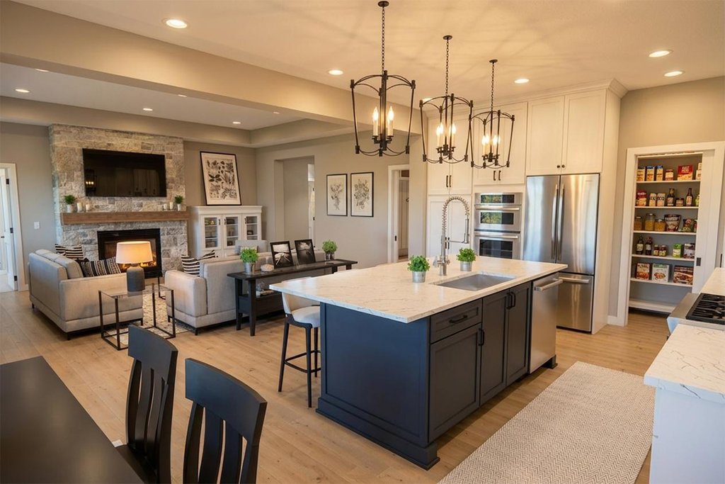 Interior - Kitchen 3 for Farmhouse House Plan #51-1520 - 3 bed, 2.5 bath