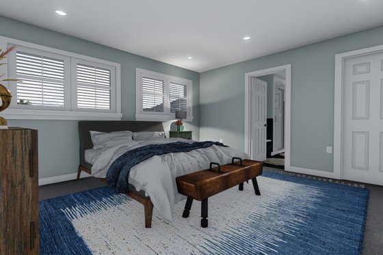 Interior - Master Bedroom 2 for Craftsman House Plan #1060-66 - 4 bed, 2.5 bath