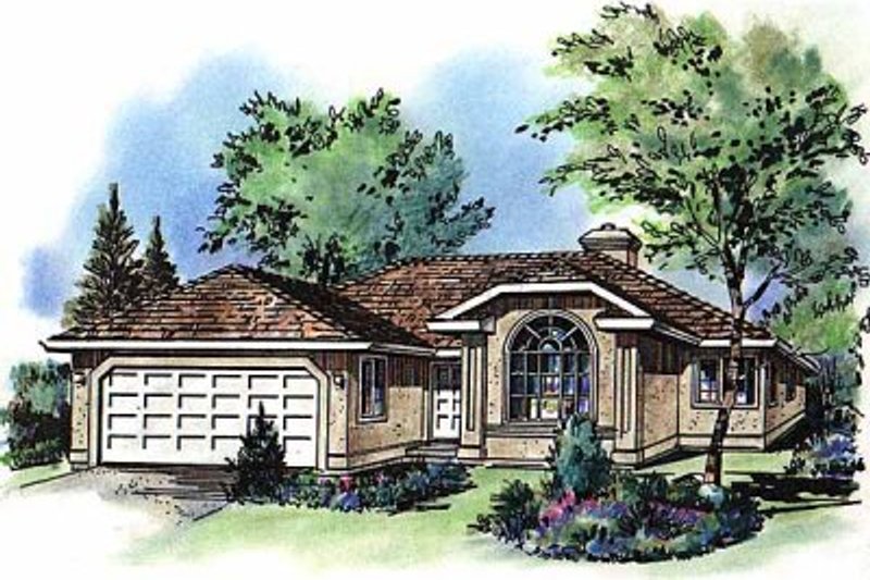 Traditional Style House Plan - 3 Beds 2 Baths 1583 Sq/Ft Plan #18-110