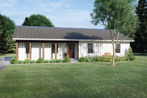 Farmhouse Exterior - Front Elevation Plan #57-701