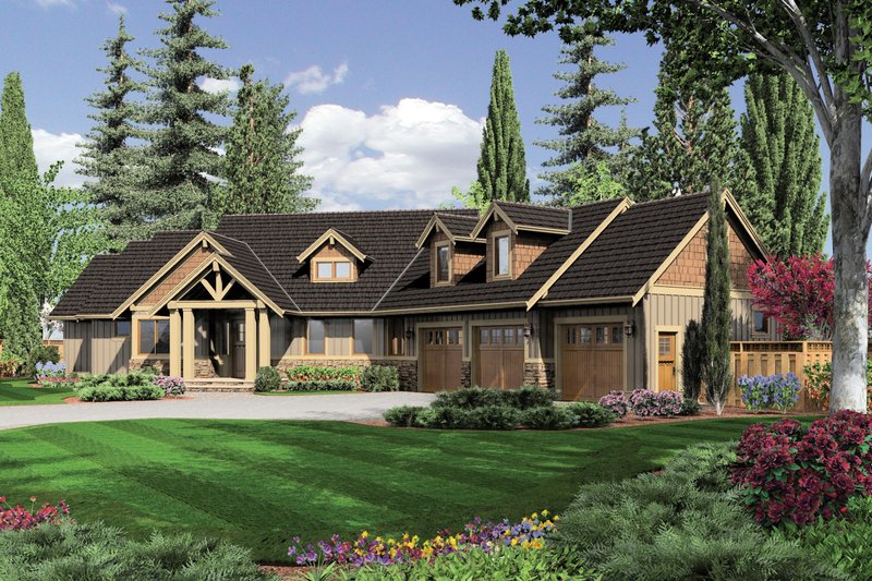 House Plan Design - Craftsman Exterior - Front Elevation Plan #48-517