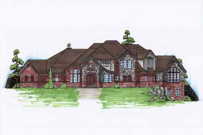 Dream House Plan - Traditional Exterior - Front Elevation Plan #5-450