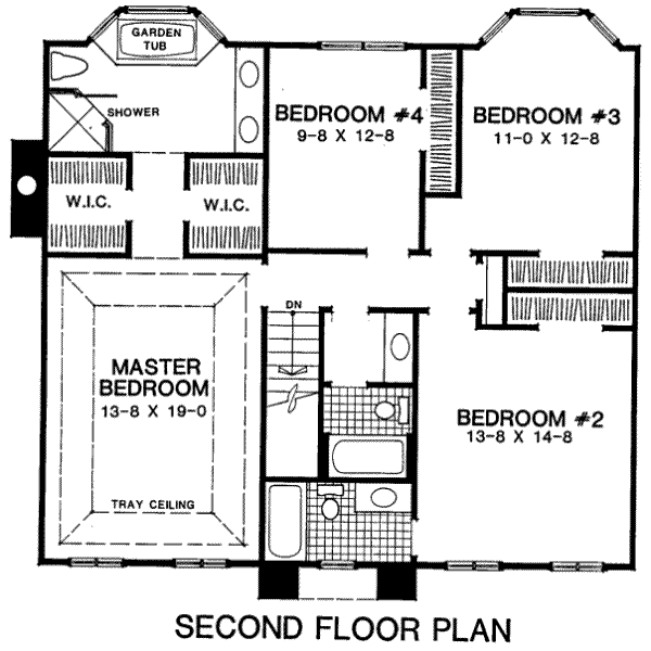 European Floor Plan - Upper Floor Plan #322-127