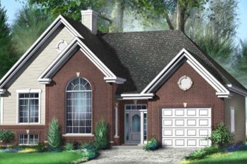 Dream House Plan - European Exterior - Front Elevation Plan #25-4132