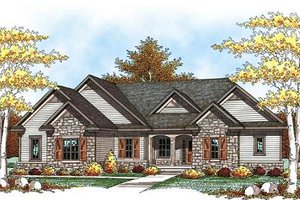 Traditional Exterior - Front Elevation Plan #70-937