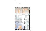 Modern Style House Plan - 1 Beds 1.5 Baths 1028 Sq/Ft Plan #23-2710 