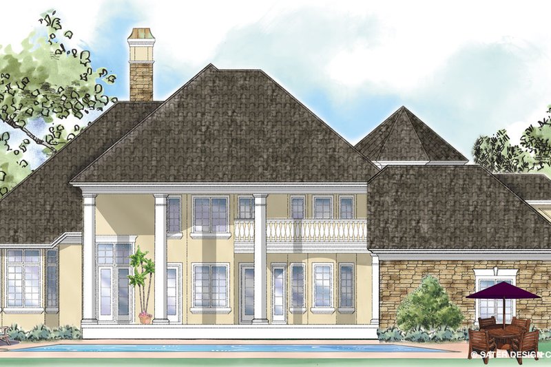 House Design - Exterior - Rear Elevation for Classical House Plan #930-269 - 4 bed, 3.5 bath