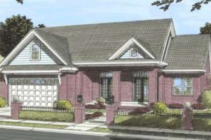 Traditional Style House Plan - 3 Beds 2 Baths 1807 Sq/Ft Plan #20-1831