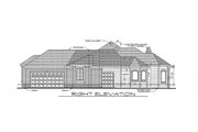 European Style House Plan - 4 Beds 3 Baths 2956 Sq/Ft Plan #20-1843 Exterior 