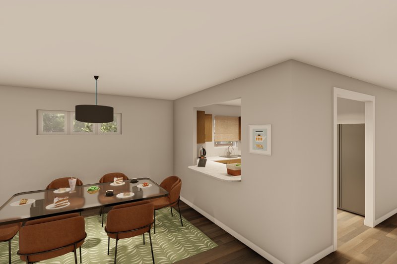 House Plan Design - Interior - Dining Room for Traditional House Plan #1122-9 - 3 bed, 1 bath