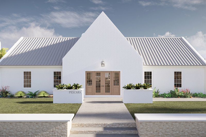 Dream House Plan - Exterior - Front Elevation 2 for Beach House Plan #455-751 - 3 bed, 2.5 bath