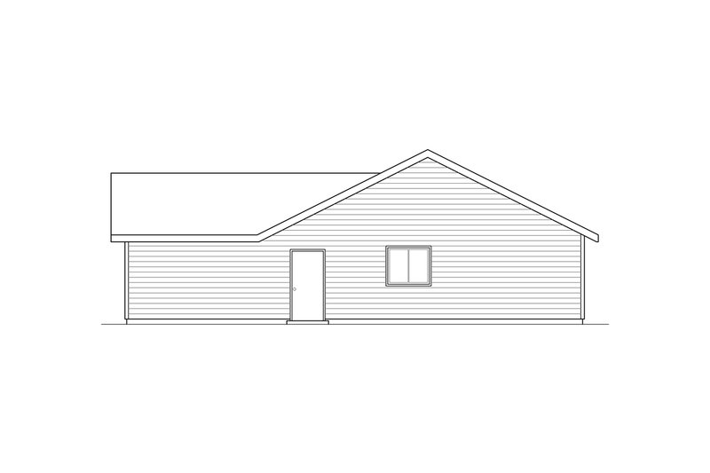 Home Plan - Exterior - Other Elevation 1 for Ranch House Plan #124-905 - 3 bed, 2 bath