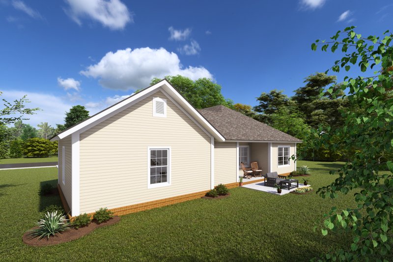 Cottage Style House Plan - 2 Beds 2 Baths 1147 Sq/Ft Plan #513-2083 ...