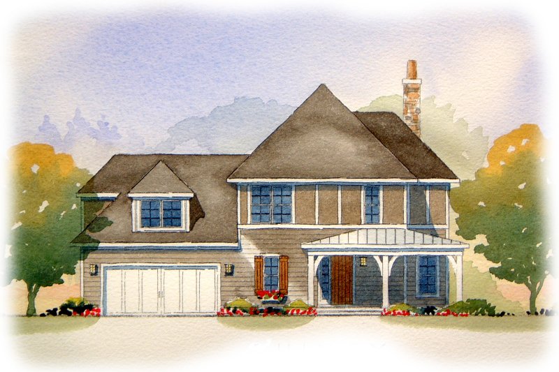Country Style House Plan - 3 Beds 2.5 Baths 1923 Sq/Ft Plan #901-83
