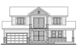 Exterior - Front Elevation 3 for Farmhouse House Plan #1073-28 - 3 bed, 2.5 bath