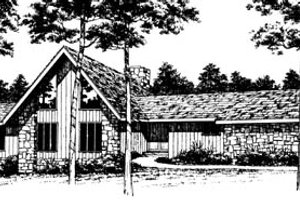 Modern Exterior - Front Elevation Plan #10-247