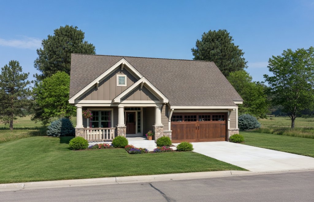 Exterior - Front Elevation 2 for Craftsman House Plan #20-2414 - 3 bed, 2.5 bath